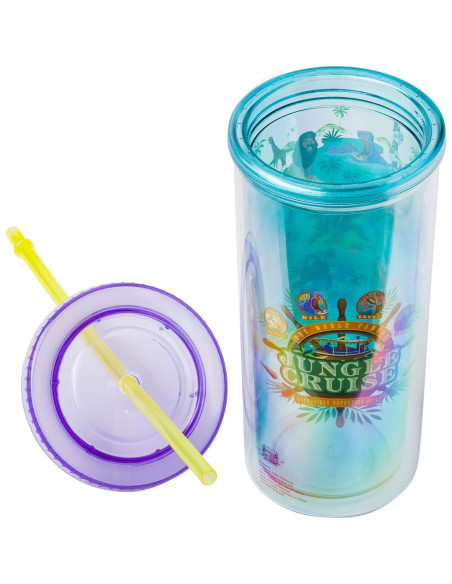 Vaso Frío Alto Silver Buffalo Jungle Cruise 590ml con Tapa Vaso Frío Alto Silver Buffalo Jungle Cruise 590ml con Tapa