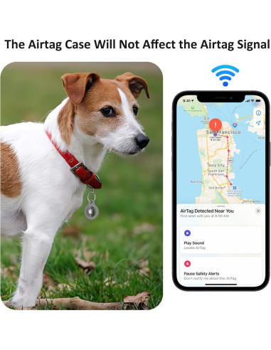Funda Vanjua para Apple AirTag - Paquete de 3 Silicona Antiarañazos