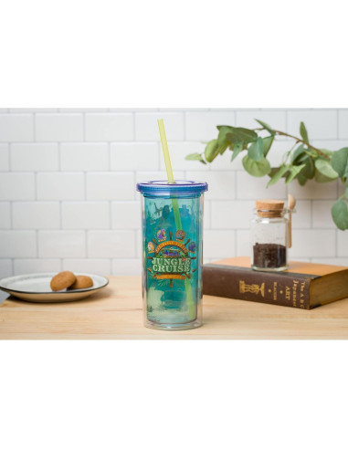 Vaso Frío Alto Silver Buffalo Jungle Cruise 590ml con Tapa