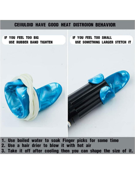 Puas de Pulgar SUNLP con Estuche - 12 Piezas + 8 Piezas 0.46mm Puas de Pulgar SUNLP con Estuche - 12 Piezas + 8 Piezas 0.46mm