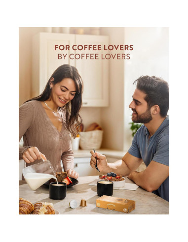 Cápsulas de Café Espresso Saborizadas Rosso Café - 80 Unidades