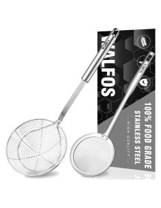 Colador Araña Walfos 2 Piezas Acero Inoxidable 14 cm y 10.2 cm