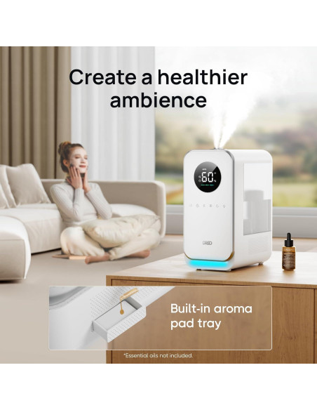 Humidificador Dreo 5L Inteligente Ultrasonido Blanco Humidificador Dreo 5L Inteligente Ultrasonido Blanco