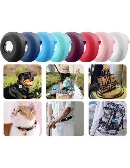 Soporte para Collar de Perro Airtag PANZZDA Funda Silicona Soporte para Collar de Perro Airtag PANZZDA Funda Silicona