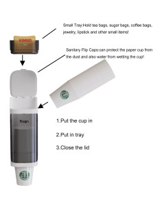 Dispensador de Vasos Sooyee para 30-40 Vasos de 3-6 oz 2