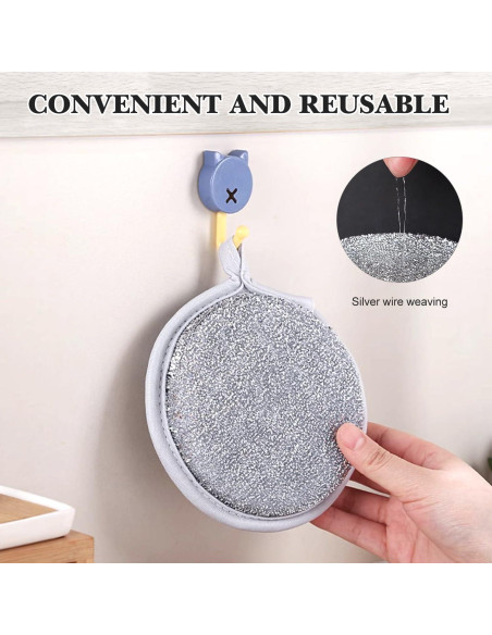 Trapos de Lavado de Platos Iaredon 10 Pcs Reutilizables Doble Capa Trapos de Lavado de Platos Iaredon 10 Pcs Reutilizables Doble Capa