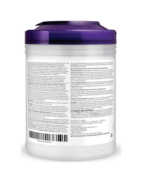 Toallitas Desinfectantes Super Sani-Cloth 160 Unidades Toallitas Desinfectantes Super Sani-Cloth 160 Unidades