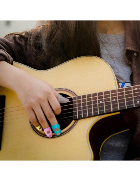 40 Protectores de Dedos de Silicona para Guitarra y Ukulele 40 Protectores de Dedos de Silicona para Guitarra y Ukulele
