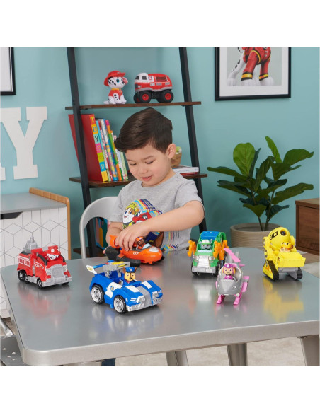 Vehículo Deluxe Rubble PAW Patrol con figura y proyectiles Vehículo Deluxe Rubble PAW Patrol con figura y proyectiles
