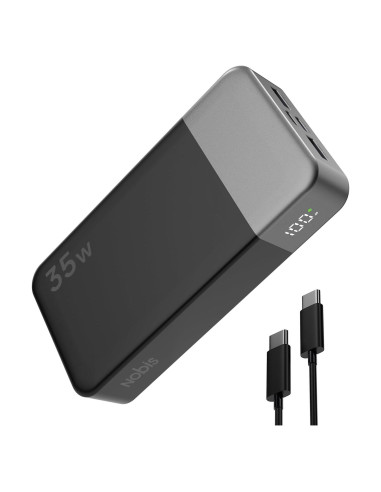 Cargador Portátil NOBIS 20000mAh 35W Carga Rápida USB-C
