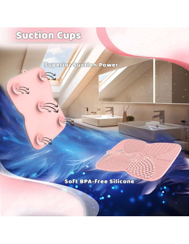 Almohadilla Limpiadora de Brochas de Maquillaje Silicona Rosa