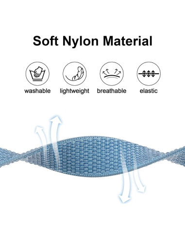 Pulsera de Nylon Ajustable Meliya para AirTag Niños Azul
