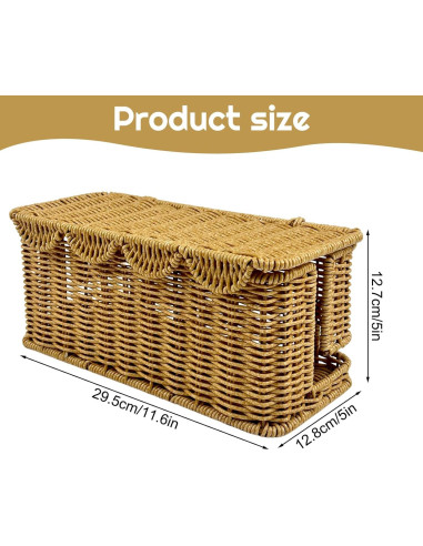 Caja Organizadora de Cables YEXEXINM 29.5x12.7cm Plástico Ratan