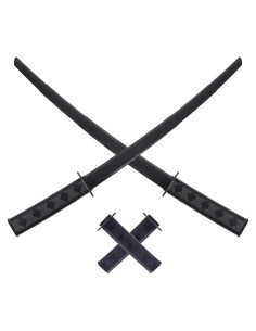 Espadas Samurai Retráctiles 3D - 2 Pcs - Juguete Negro