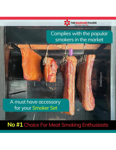 Colgador de Tocino The Sausage Maker 4 Puntas Acero Inoxidable
