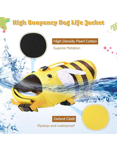 Chaleco Salvavidas para Perros Relaxweex Pequeño Alta Flotación Chaleco Salvavidas para Perros Relaxweex Pequeño Alta Flotación