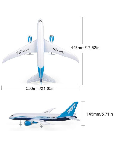GoolRC QF008 Avión Control Remoto 3CH EPP 49.5cm