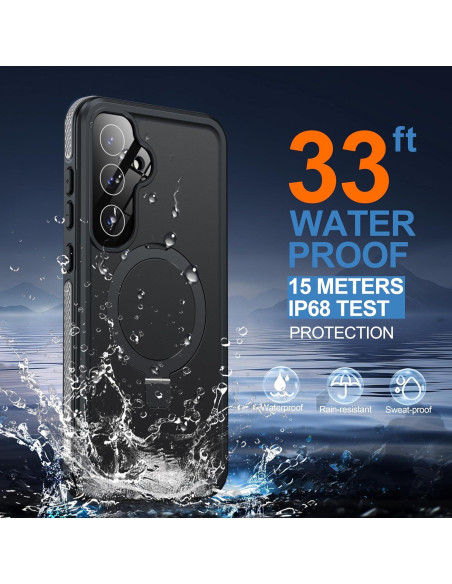 Funda Impermeable BUSCBEAR para Samsung Galaxy S25 360 Negra Funda Impermeable BUSCBEAR para Samsung Galaxy S25 360 Negra