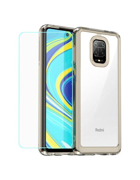 Funda Protectora para Xiaomi Redmi Note 9S con Vidrio Templado Funda Protectora para Xiaomi Redmi Note 9S con Vidrio Templado