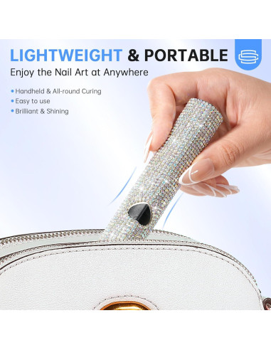 Lámpara UV para Uñas de Gel CHRISTINE SHELLY Portátil 300mAh