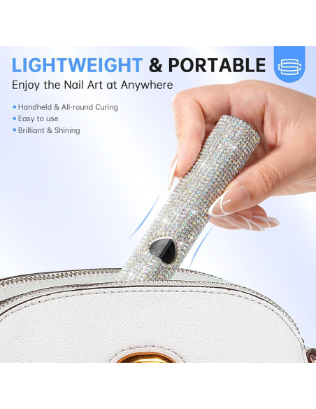 Lámpara UV para Uñas de Gel CHRISTINE SHELLY Portátil 300mAh Lámpara UV para Uñas de Gel CHRISTINE SHELLY Portátil 300mAh