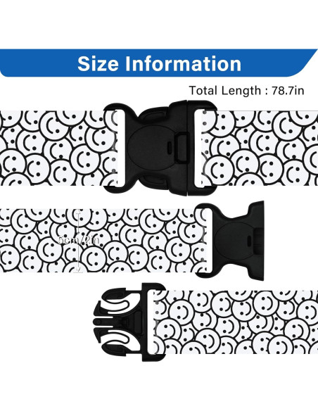 Correas de Equipaje Leehoom 2 Paquetes 5cm x 198cm Nylon Correas de Equipaje Leehoom 2 Paquetes 5cm x 198cm Nylon