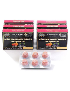Gotas de Miel Manuka Gota de Miel UMF10+ Sabor Grosella 6 Paquetes