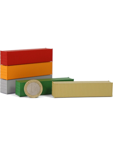 Contenedores de Carga 9pcs Evemodel Escala N 1:160