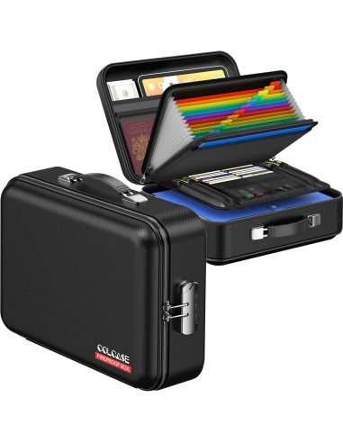 Caja de Documentos a Prueba de Fuego COLCASE 2.16 kg Negra