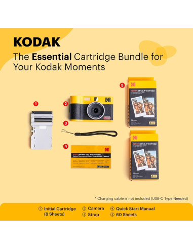 KODAK Mini Shot 2 ERA Cámara Instantánea + Impresora 68 Hojas