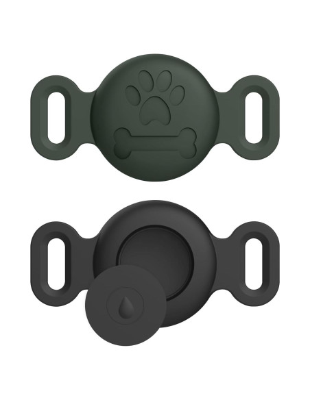 Paquete de 2 fundas de silicona para collar de AirTag Vanjua Paquete de 2 fundas de silicona para collar de AirTag Vanjua