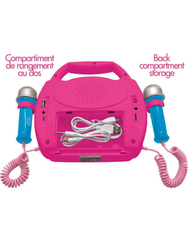 Reproductor de Karaoke Portátil Lexibook MP320DPZ Disney