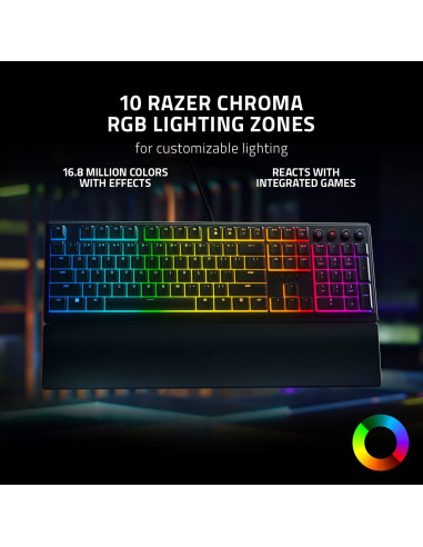 Teclado Gaming Razer Ornata V3 - Teclas de Perfil Bajo RGB