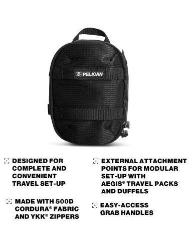 Cubo de Empaque Pelican ModPak Pequeño Negro 18x12.7cm