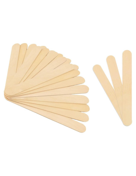 Palitos de Cera de Madera Mibly - 80 Unidades Grandes Palitos de Cera de Madera Mibly - 80 Unidades Grandes