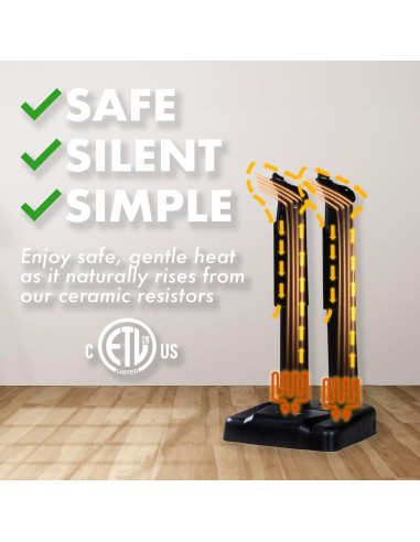 Secador de Botas JobSite Silencioso - Calentador Eficiente 36W