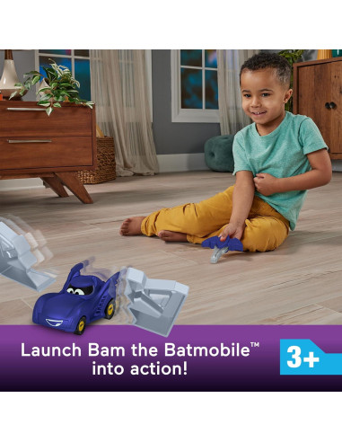 Coche de Juguete Batwheels Fisher-Price Bam 1:55 con Accesorio