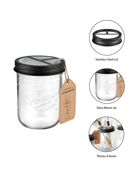 Juego de Accesorios de Baño SheeChung 2 Piezas Vidrio Negro Juego de Accesorios de Baño SheeChung 2 Piezas Vidrio Negro