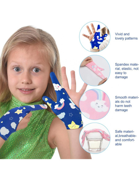 Guantes Antisucio para Niños Janmercy 16 Pcs 3-6 Años Guantes Antisucio para Niños Janmercy 16 Pcs 3-6 Años