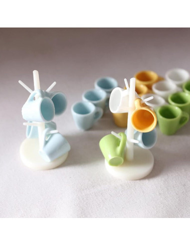 Soporte para Tazas Miniatura Zerodis - 2 Juegos de PVC