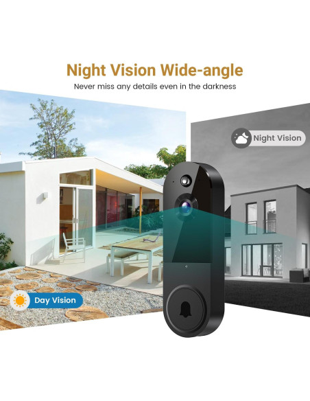 Cámara de Timbre de Video 1080P Lunelyx Inalámbrica con IA Cámara de Timbre de Video 1080P Lunelyx Inalámbrica con IA