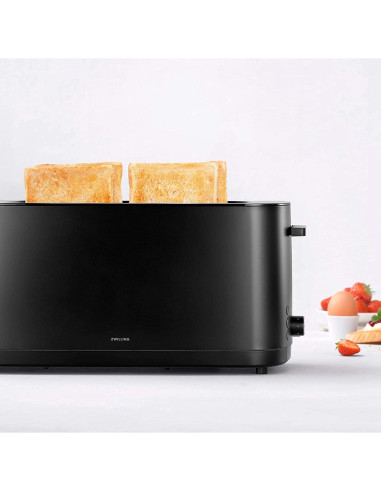 Tostadora de 2 Ranuras Largas ZWILLING 1710W Negra para Bagels