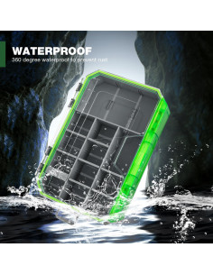 Caja de Pesca Impermeable Ghosthorn 3600 con Divisores Removibles 2