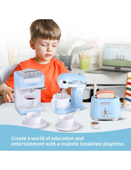 Juego de Cocina Ehome con Cafetera, Batidora y Tostadora Juego de Cocina Ehome con Cafetera, Batidora y Tostadora