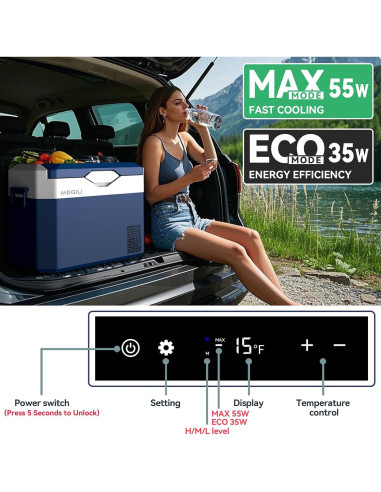 Refrigerador Portátil Megiu HC-30P5S 32L 12V/24V DC y 110-240V AC