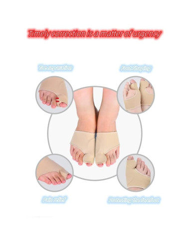Corrector de Juanetes KAEZDD con Almohadillas de Gel - Talla S