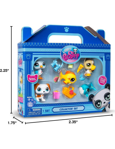 Littlest Pet Shop Set Coleccionista Mejores Amigos Playa 5 Figuras