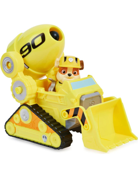 Vehículo Deluxe Rubble PAW Patrol con figura y proyectiles Vehículo Deluxe Rubble PAW Patrol con figura y proyectiles