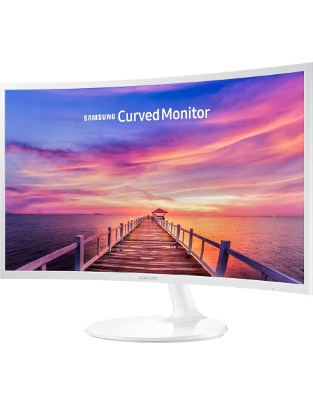 Monitor Curvo Samsung 27" FHD 1920x1080 LED Blanco Monitor Curvo Samsung 27" FHD 1920x1080 LED Blanco