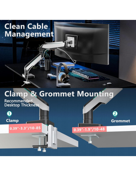 Soporte de Monitor WALI para Pantallas de hasta 124.5 cm Soporte de Monitor WALI para Pantallas de hasta 124.5 cm